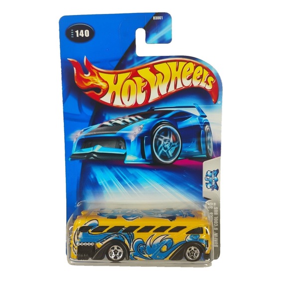 Hot Wheels Other - Hot Wheels‎ Tag Rides Surfin' S'Cool Bus 5 Spoke Wheels Vintage 2003 Graphiti
